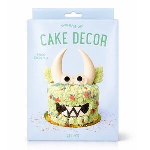 Sweetshop Cake Decor 23pc Kids Birthday Cake Decorating Kit Reusable Party Set